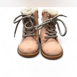 OshKosh B'gosh Light Pink Kids Boots with Faux Fur